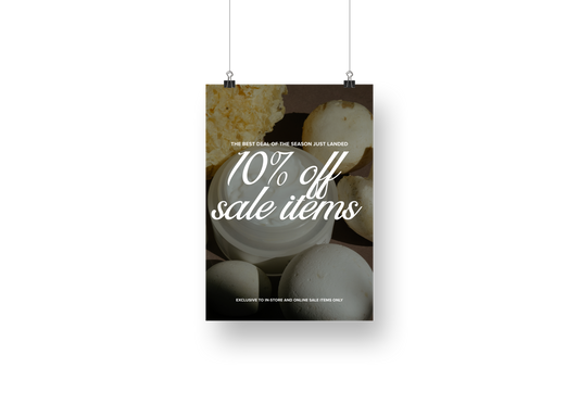 Psalms Beauty Clearance & Sale Discount Sign