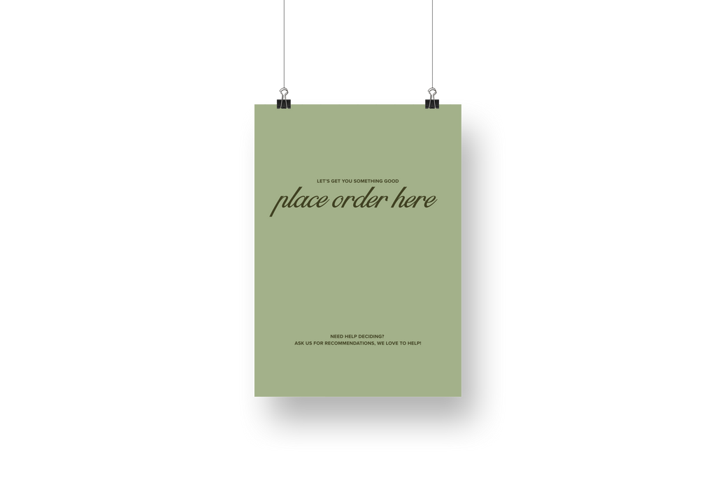 Psalms Place Order Sign