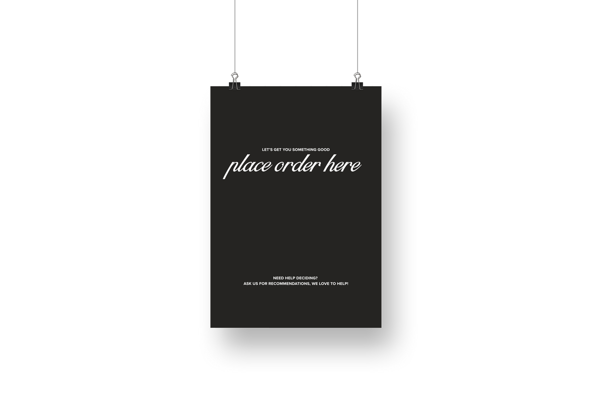 Psalms Place Order Sign