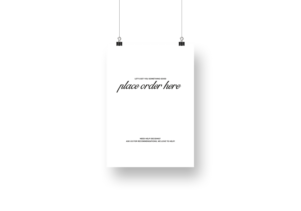 Psalms Place Order Sign